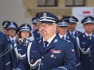 zdjęcie Komendanta Wojewódzkiego Policji w Krakowie inspektora Piotra Morajko