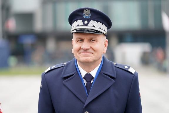 zdjęcie nadinspektora Artura Bednarka