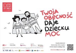Plakat akcji Dzieciństwo bez przemocy