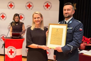 Wspólne zdjęcie Komendanta i przedstawiciela Wojewody Małopolskiego