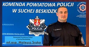 Zdjęcie dzielnicowego Mateusza Sroki