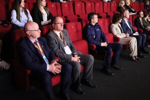 siedzący starosta i sekretarz miasta Sucha Beskidzka
