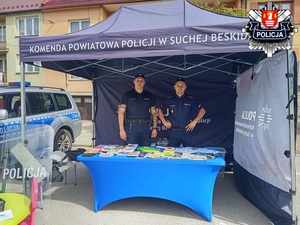 Policyjne stoisko profilaktyczne