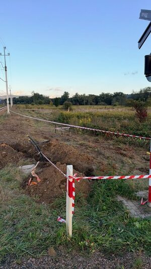 zdjęcie przedstawiające zabezpieczony teren