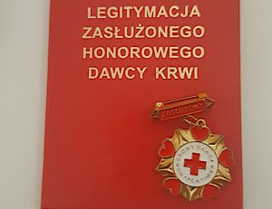 legitymacja zasłużonego honorowego dawcy krwi