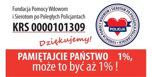 pomoc 1 procenta na fundacje pomocy wdowom i sierotom po poległych policjantach