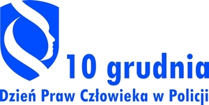 grafika z napisem 10 grudnia dzień praw człowieka w Policji