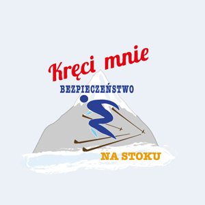 Logo kręci mnie bezpieczeństwo na stoku